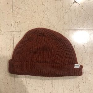Vans burnt orange/red beanie